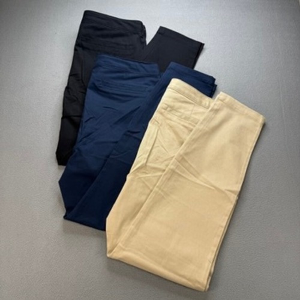 Old Navy High-Rise Skinny Chino Pants 14 Tall Black Tan Casual Workwear Lot of 2